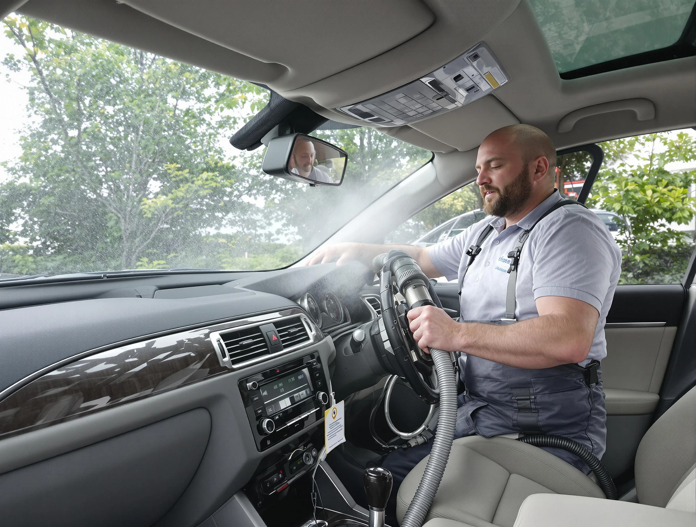 El Monte Air Duct Cleaning specialist performing professional car duct cleaning in El Monte